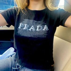 Vintage Prada sport black tee